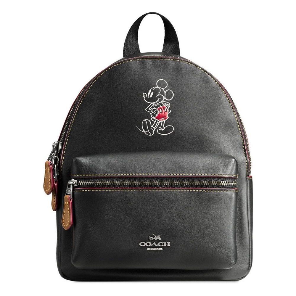 Coach Disney Mickey Charlie Leather Backup in Chalk